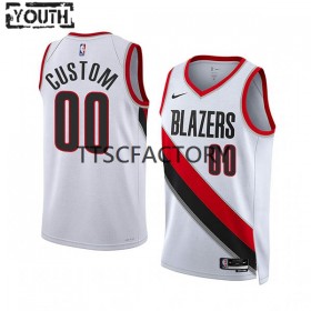 Dres Portland Trail Blazers Prilagođeni Nike 2022-23 Association Edition Bijela Swingman - Dječji